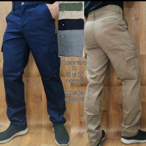 Pantalón cargo para Hombre pantalones cargo tipo carpintero para hombres