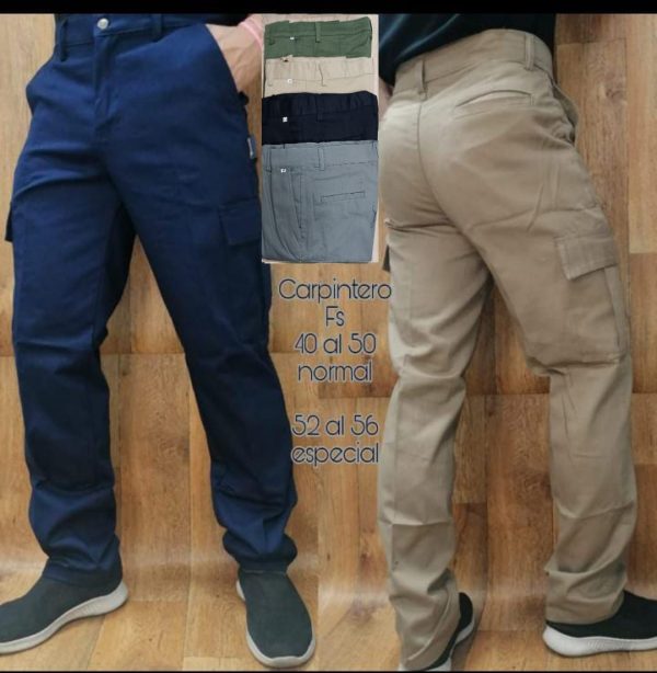 Pantalón cargo para Hombre pantalones cargo tipo carpintero para hombres