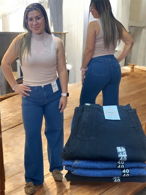 pantalones corte recto para damas
