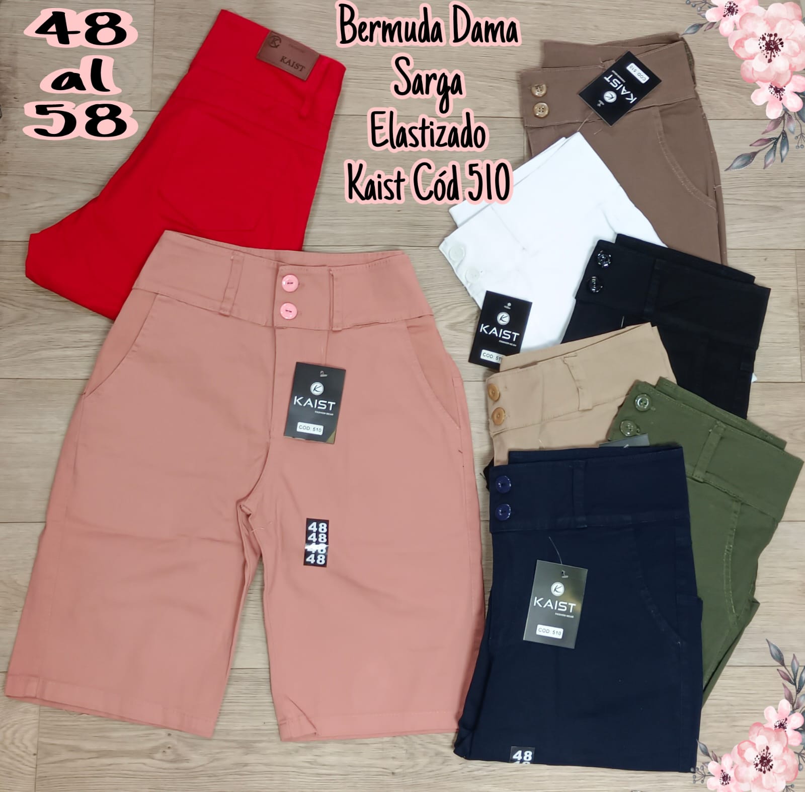 bermudas para damas talles plus