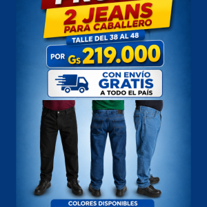 2 Jeans para Caballeros por Gs. 219.000