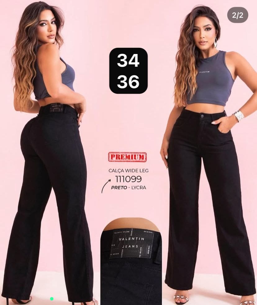 Jeans wide led - Jeans de moda para mujer en Paraguay