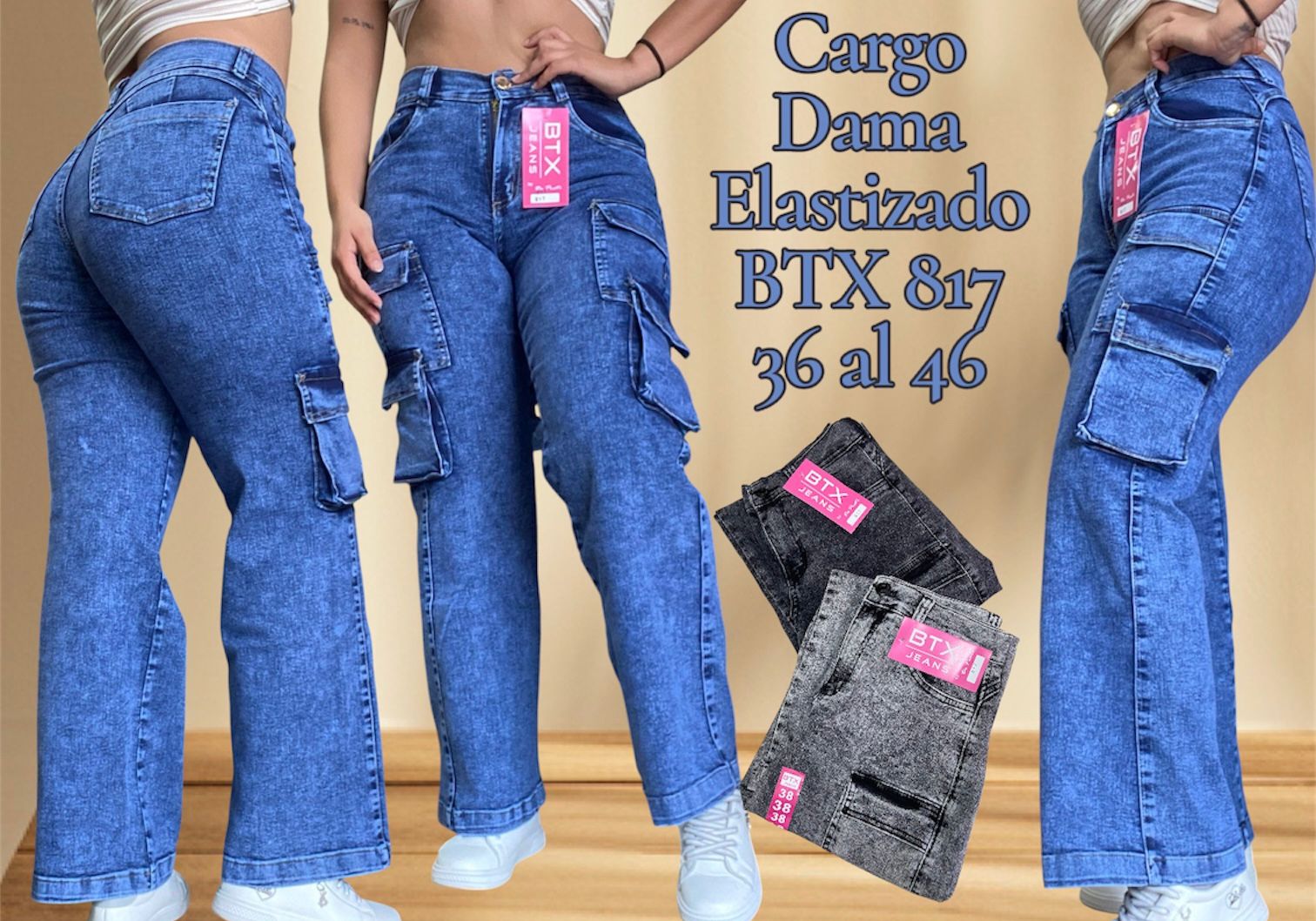 Pantalon cargo para damas