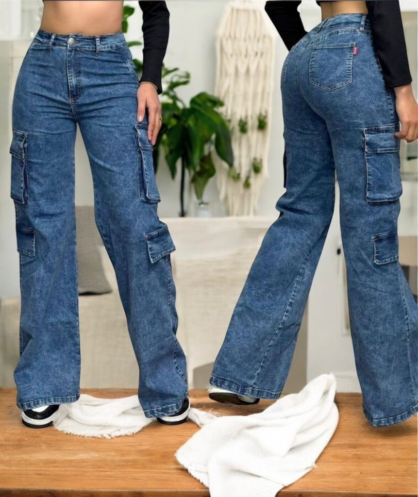 jeans cargo para dama - Jeans de moda para mujer en Paraguay