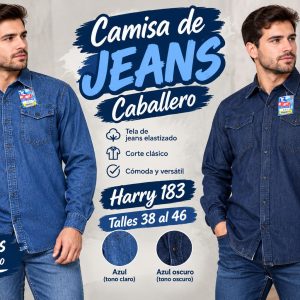 Camisa de jeans para caballeros