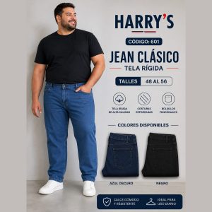 jeans talle grande para hombre