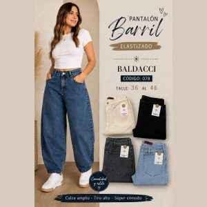 pantalón barril dama